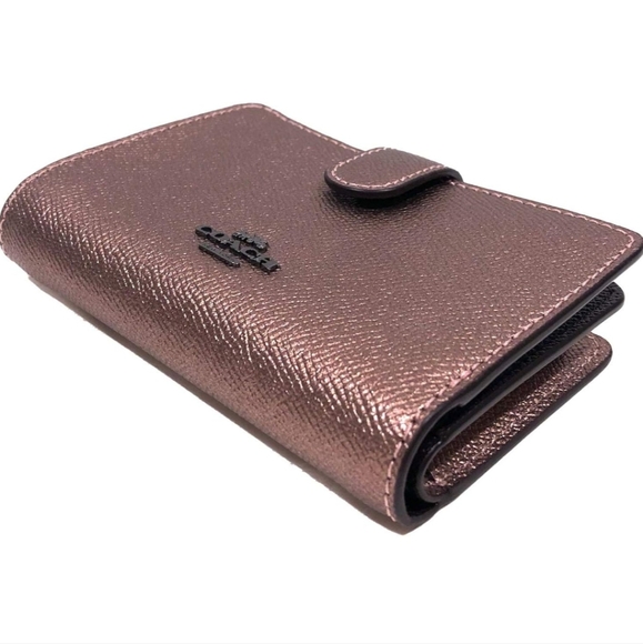 Coach Metallic Rose Gold Purse and Wallet Set - Picture 11 of 14